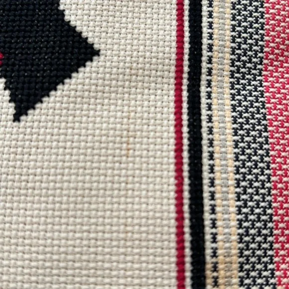 Scottie Dog And Plaid Embroidered Pillow With Velour Backing - Picture 7 of 7